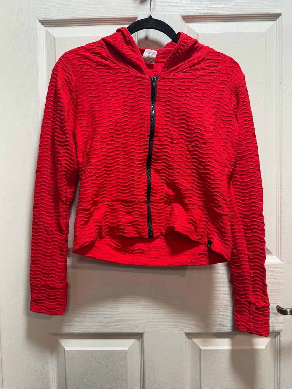 Booty by Brabants Red Textured Zip-Up Hoodie